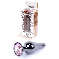 Анальная пробка Boss Series - Jewellery Dark Silver BUTT PLUG Rose, BS6400054