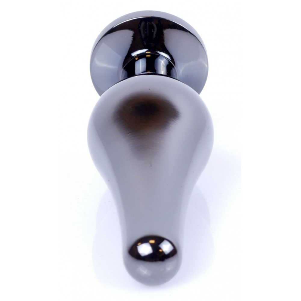 Анальные игрушки без вибрации - Анальная пробка Boss Series - Jewellery Dark Silver BUTT PLUG Rose, BS6400054 4