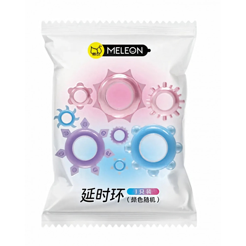 - Кільце ерекційне Meleon - Delay Rings (Assorted Colors), CR-02 (1 шт)