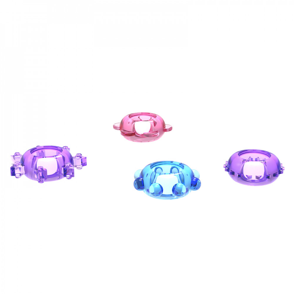 - Кільце ерекційне Meleon - Delay Rings (Assorted Colors), CR-02 (1 шт) 2