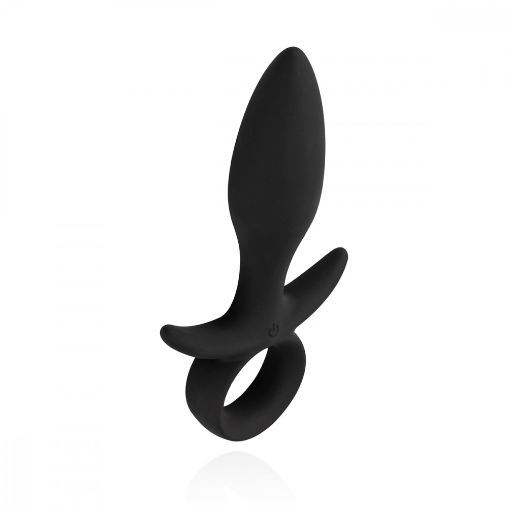 Секс игрушки - Анальная пробка с вибрацией Butt Buzzer черная 7