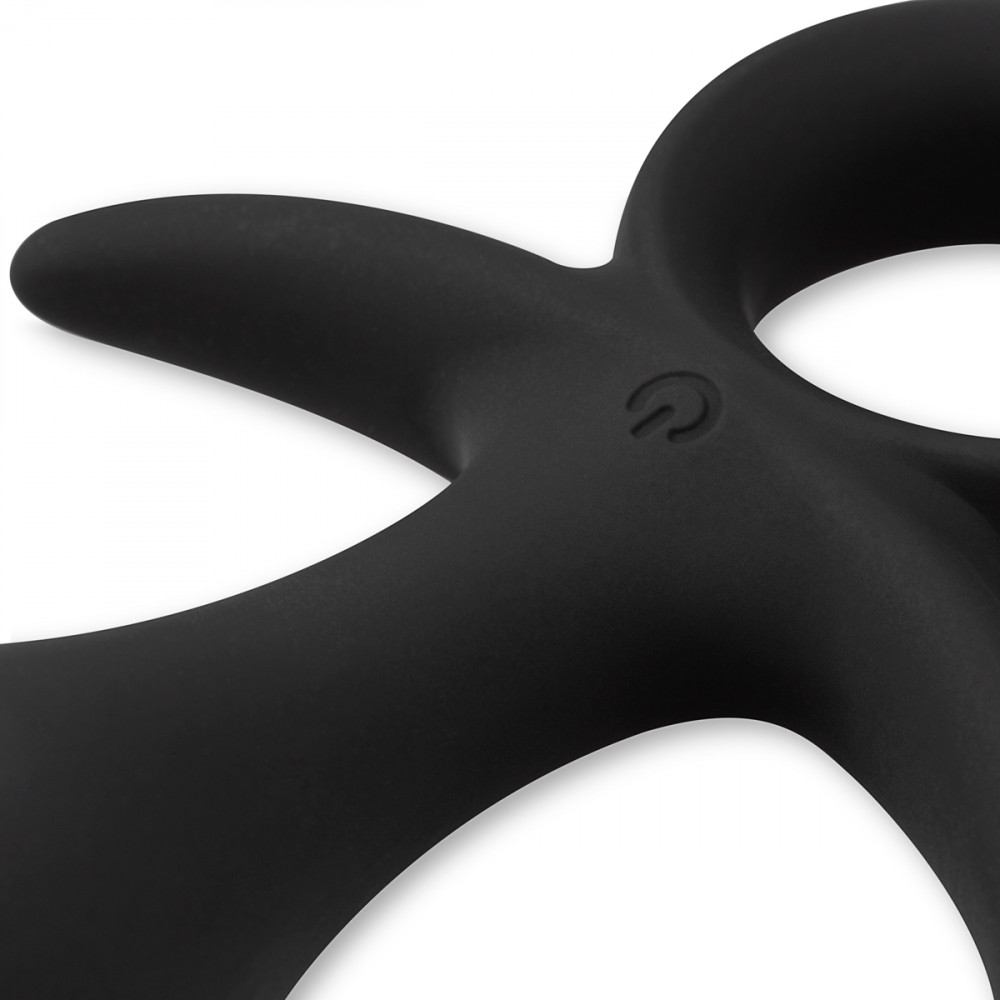 Анальные игрушки с вибрацией - Анальная пробка с вибрацией Butt Buzzer черная 2