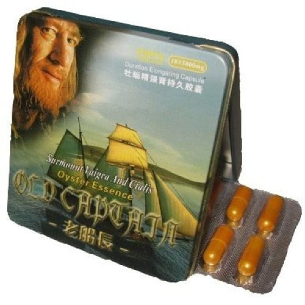 Возбуждающие препараты - Капсулы для потенции Старый капитан (цена за упаковку, 10 капсул) 2