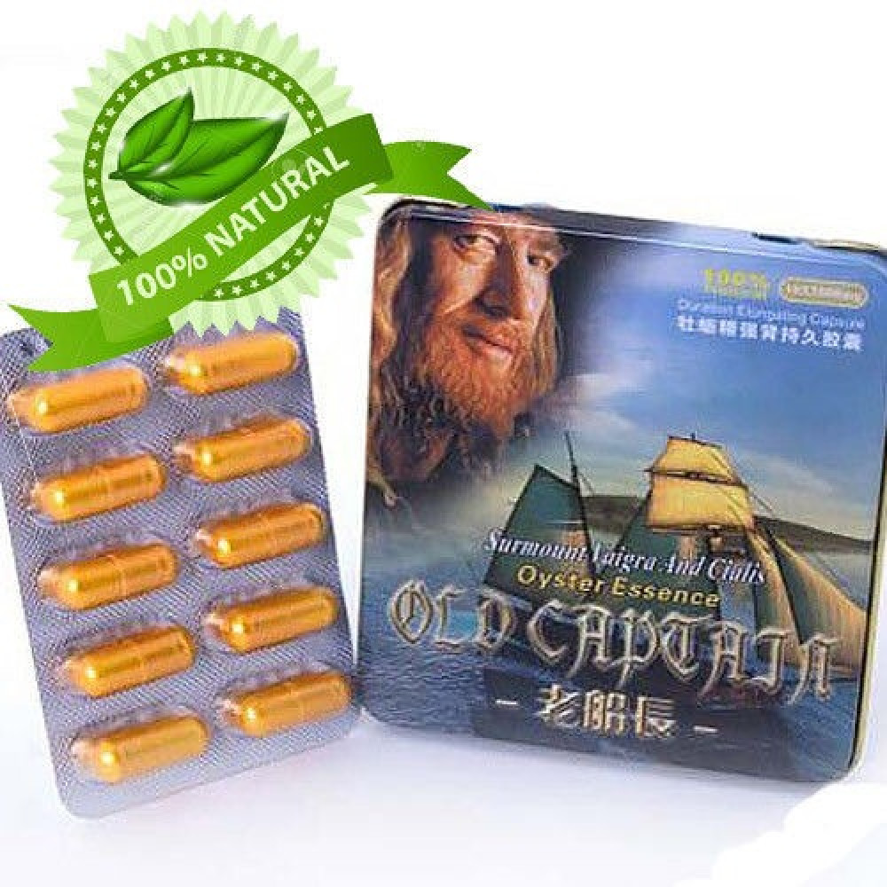 Возбуждающие препараты - Капсулы для потенции Старый капитан (цена за упаковку, 10 капсул) 3