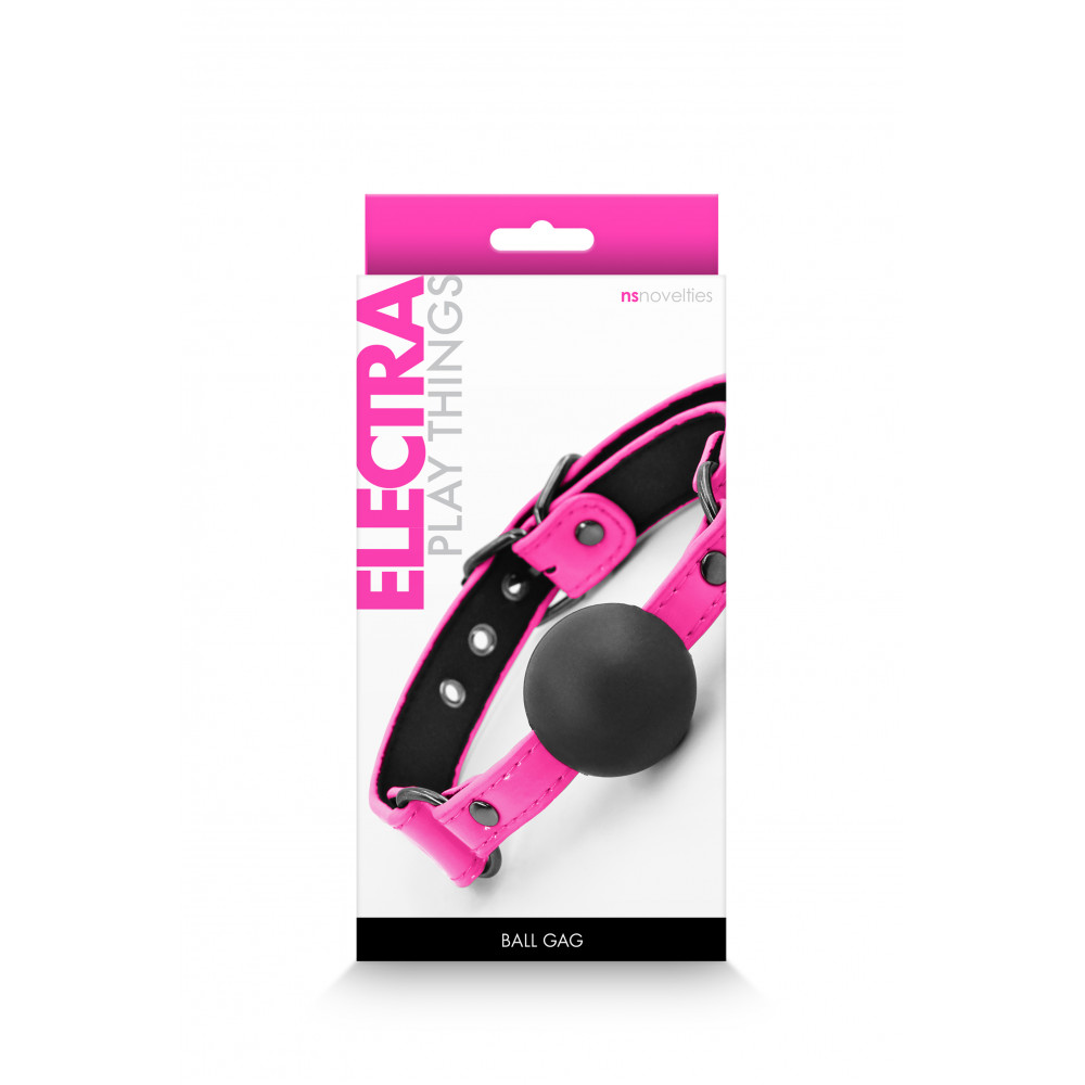 БДСМ игрушки - Кляп NS Novelties ELECTRA BALL GAG PINK 1