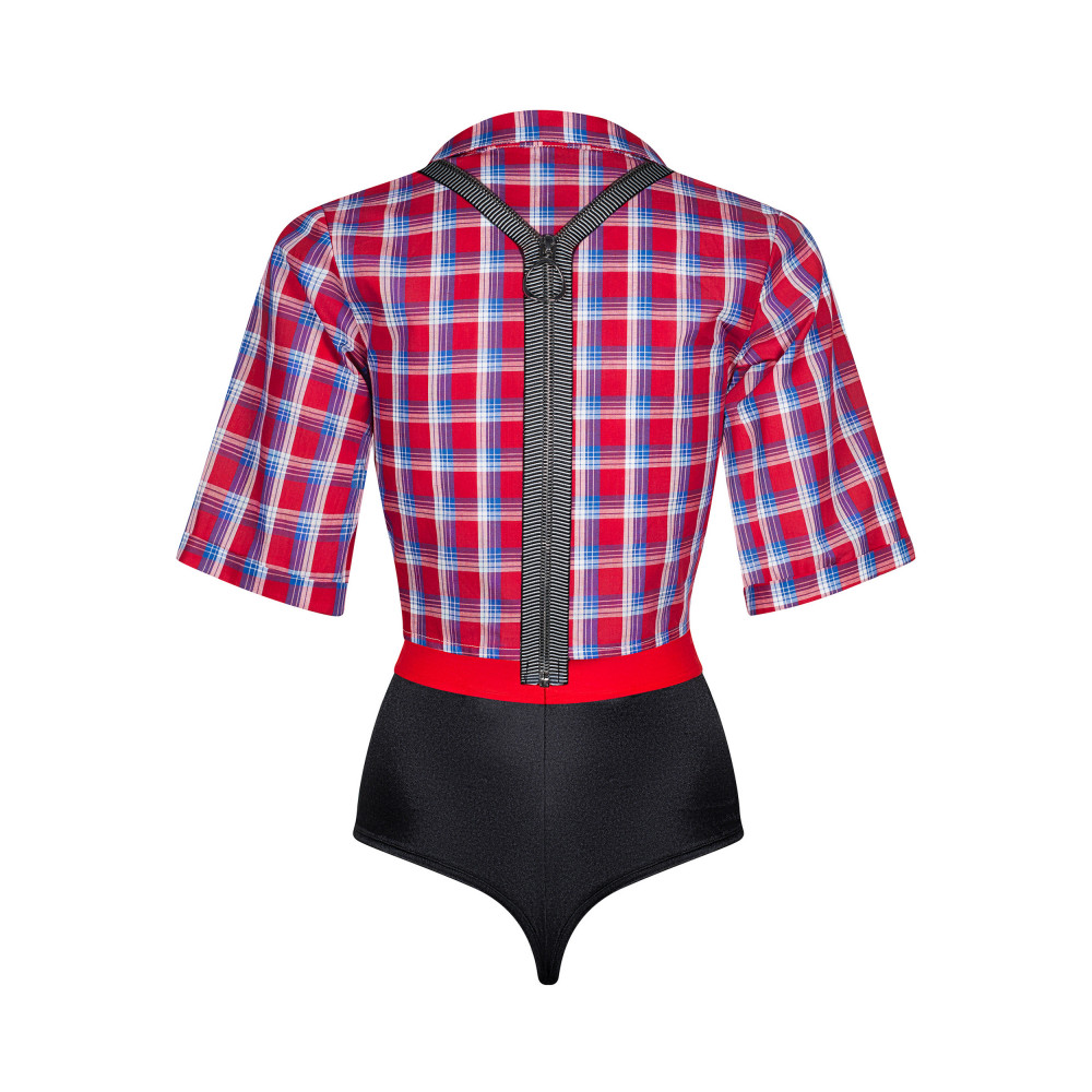 Разное - Костюм для ролевых игр Obsessive Worker Girl Черно-красный S\M 2