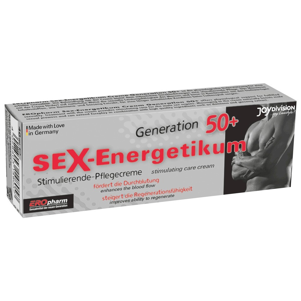 Лубриканты - Крем эрекционный JOY Division Sex Energetic 50+ Sexenergy Cream, 40 мл