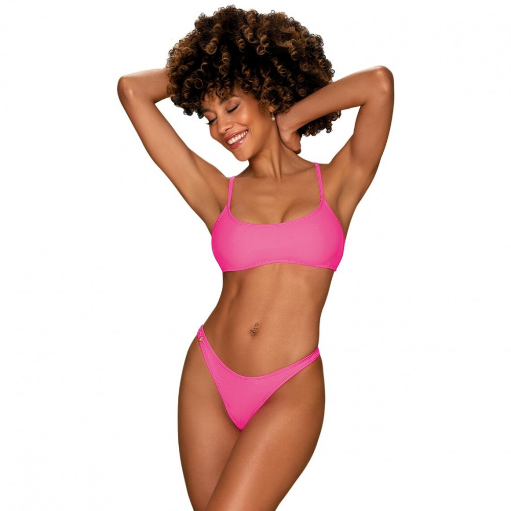 Разное - Купальник бикини Obsessive Mexico Beach неоново-розовый, S