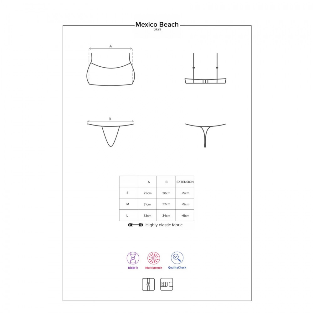 Разное - Купальник бикини Obsessive Mexico Beach неоново-розовый, S 5