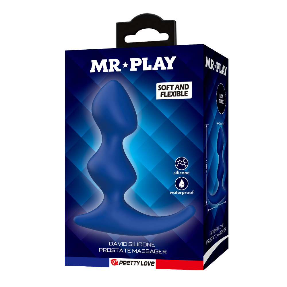  - Масажер простати MR.PLAY - David Silicone Prostate Massager, BI-040241-MR 7
