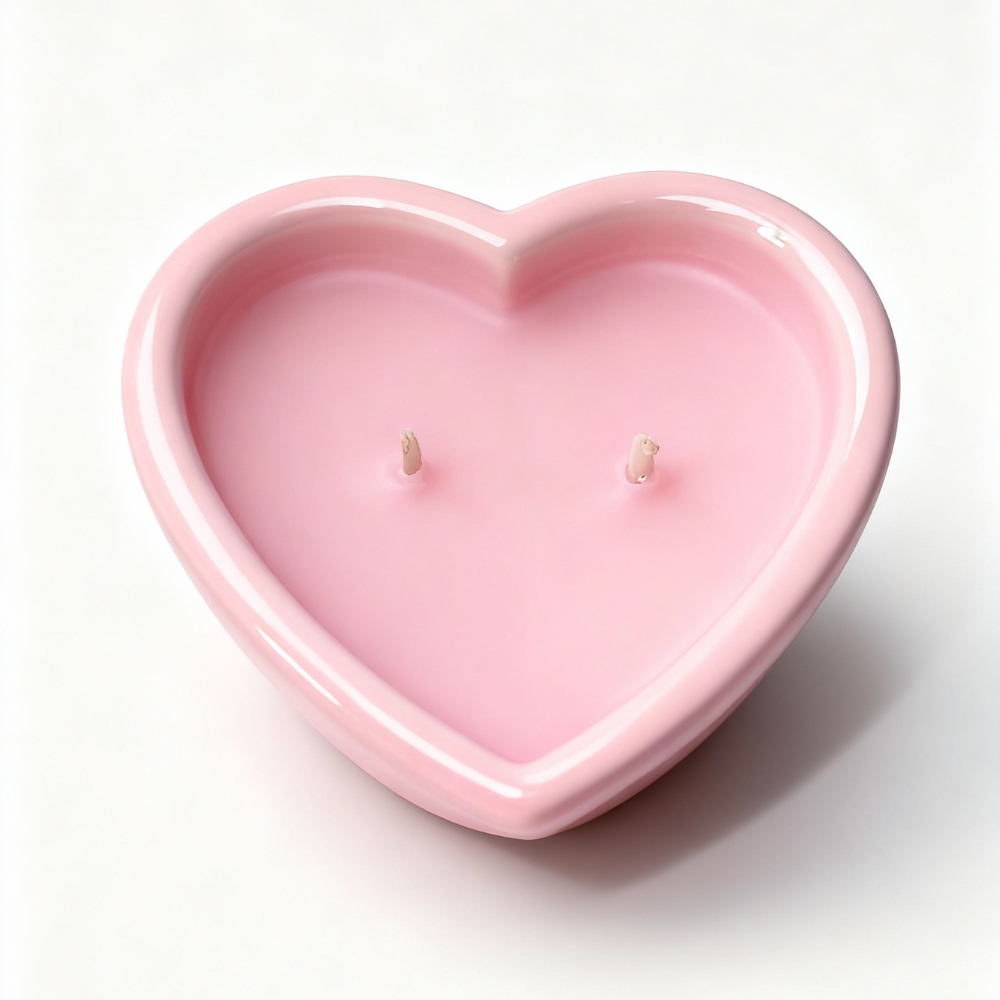 Для масажу - Масажна свічка з ароматом жуйки Candy Bubble Gum у формі серця, 70 мл 29