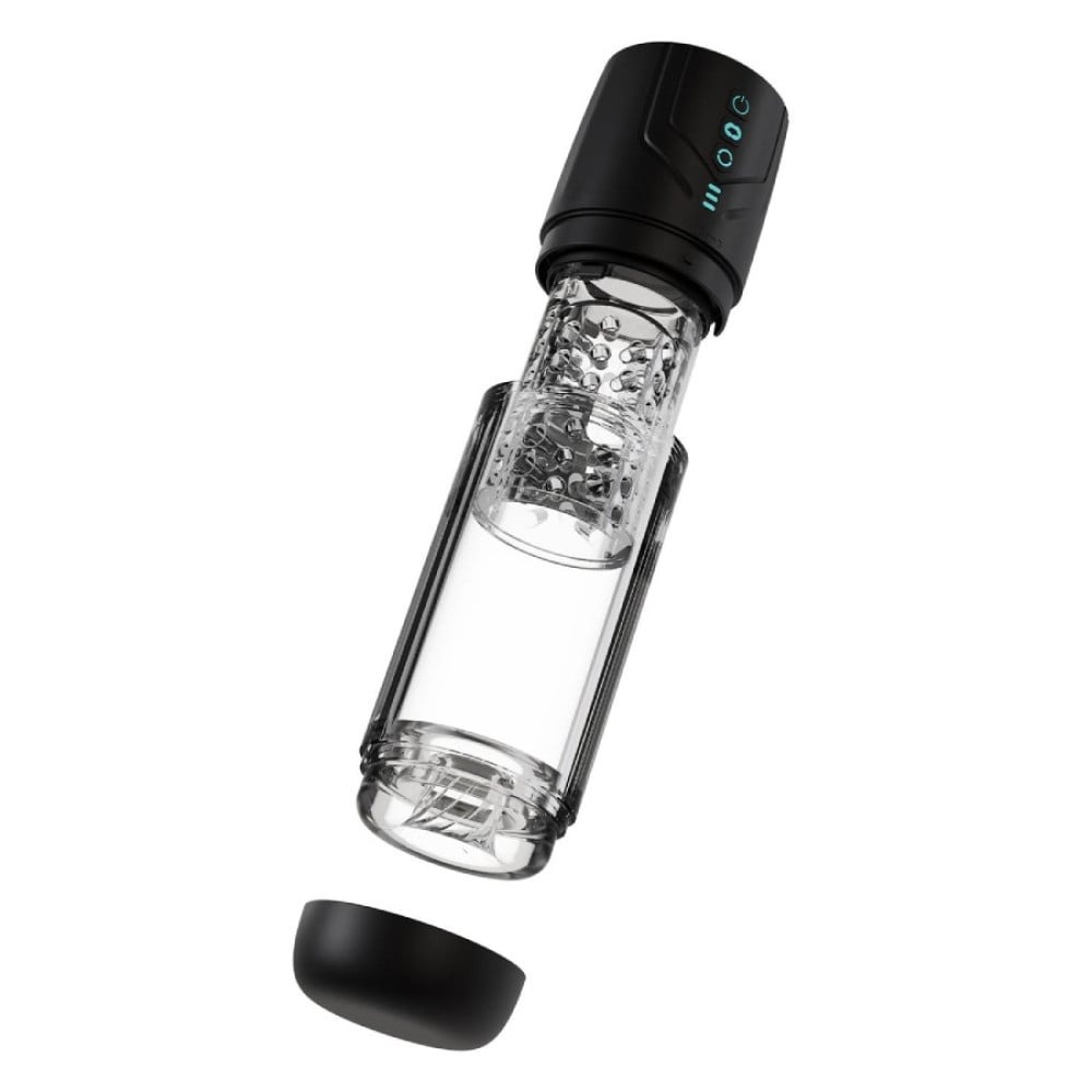 Разное - Мастурбатор Blush M For Men Whirlwind Pro с ротацией и всасыванием, прозрачный 4