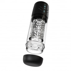 Мастурбатор Blush M For Men Whirlwind Pro с ротацией и всасыванием, прозрачный