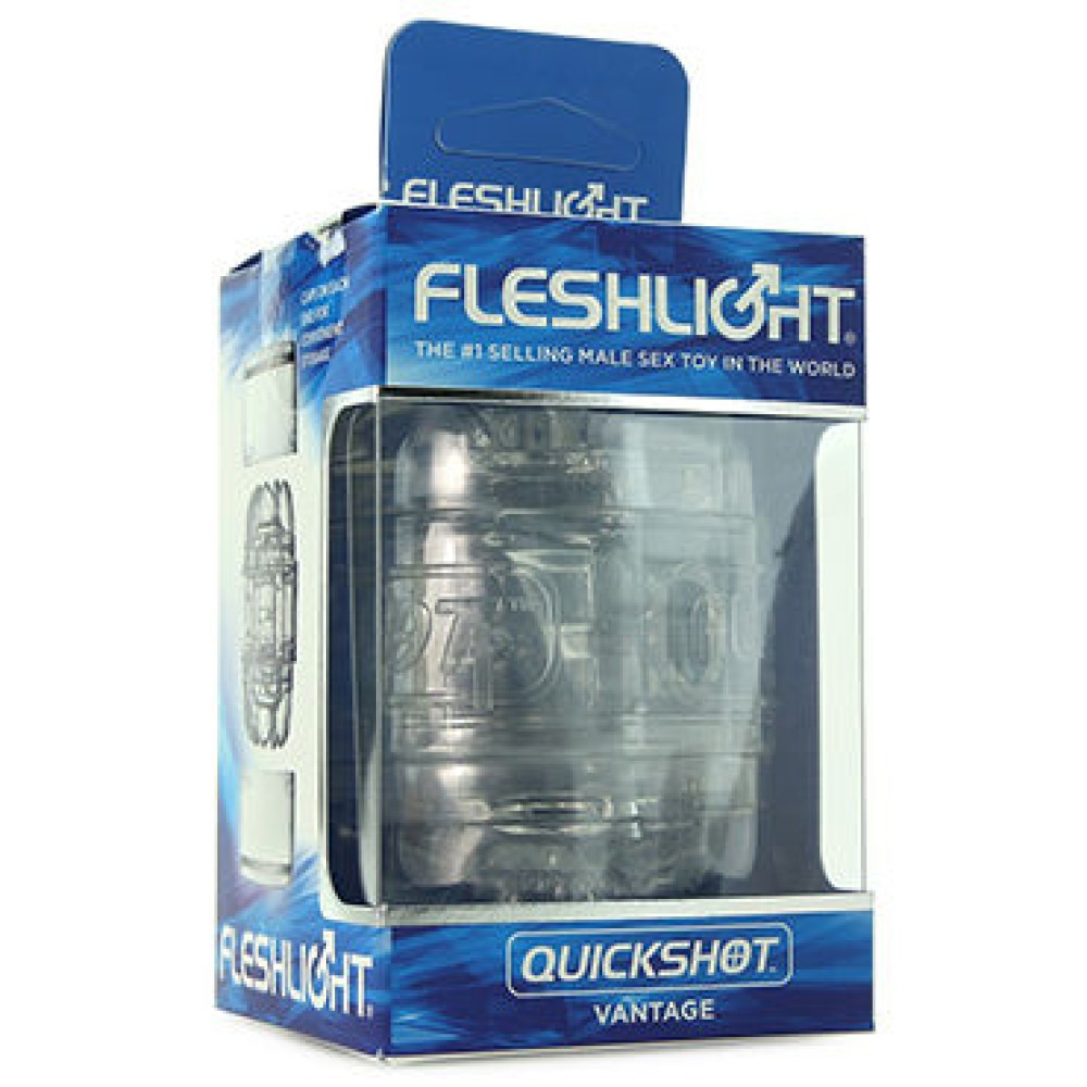 Секс игрушки - Мастурбатор двухсторонний Fleshlight Quickshot Vantage, со стимулирующим рисунком внутри 6