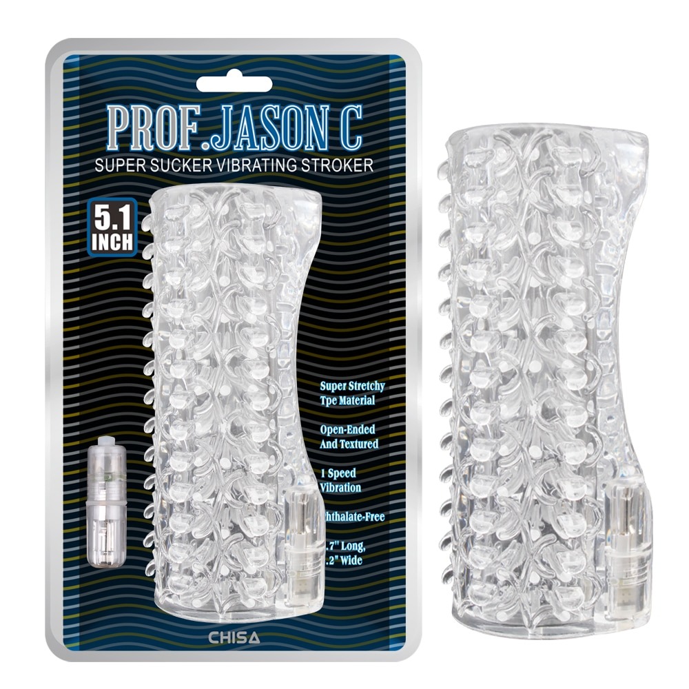 Різне - Мастурбатор нереалістичний з вібрацією Chisa Prof.Jason C, прозорий