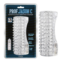 Мастурбатор нереалістичний з вібрацією Chisa Prof.Jason C, прозорий