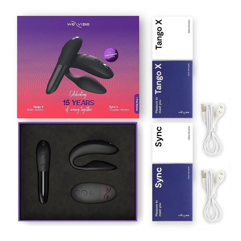 Секс игрушки - Набор секс-игрушек вибратор для пар Sync 2 и вибропуля Tango X We-Vibe Limited Anniversary Edition 2