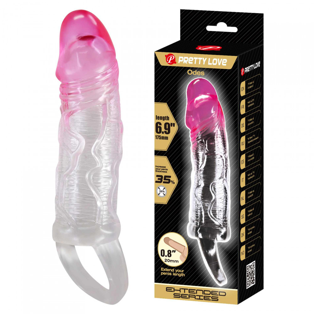 - Насадка-презерватив PRETTY LOVE - Odes, BI-026210-2