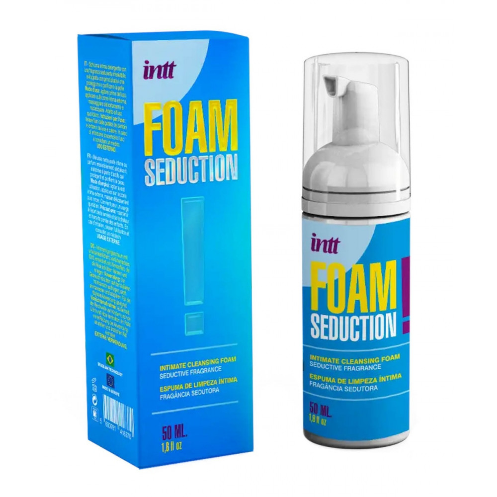 Різне - Пена для интимной гигиены Intt FOAM SEDUCTION! унисекс, с ароматом, 50 мл