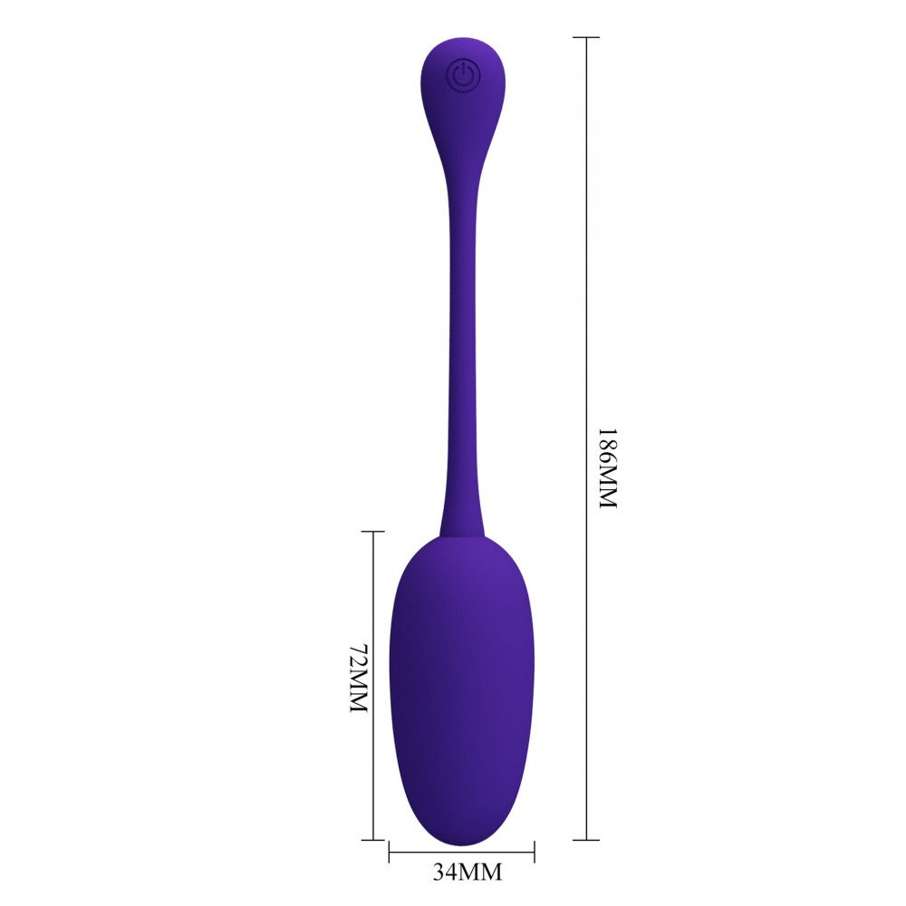 Різне - Віброяйце, що перезаряджається Pretty Love - Knucker Purple, BI-014786-3 9