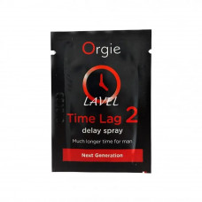 САШЕТ/Пролонгатор для мужчин Orgie TIME LAG 2 дольше удовольствие, больше стимуляции, 1 мл