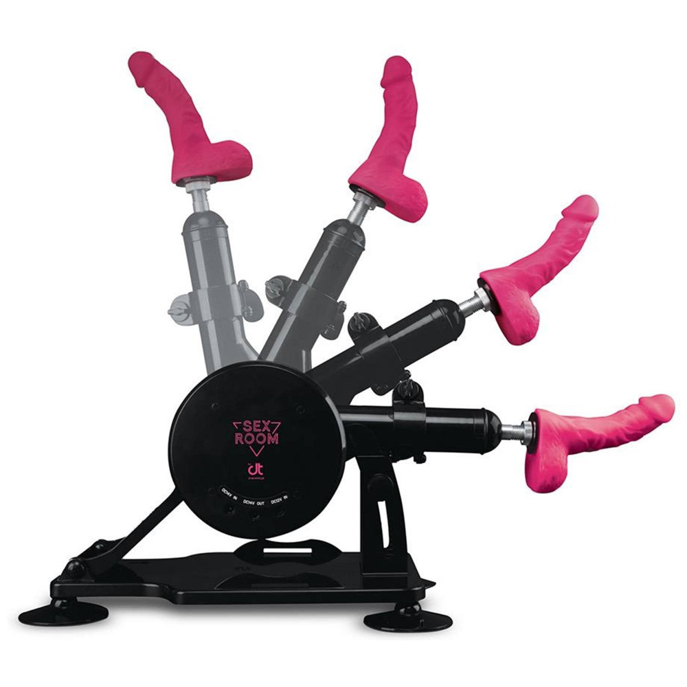 Разное - Секс-машина Dreamtoys Sex Room Sex Machine с насадками и пультом, черная 3