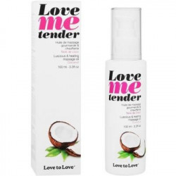 Массажное масло Love To Love - Love Me Tender, Noix De Coco (100 мл), аромат кокоса, без парабенов