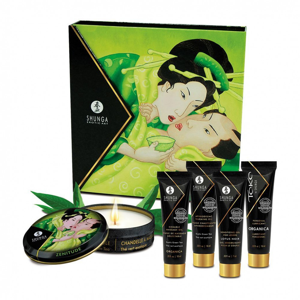 Подарочные наборы - Подарочный набор Shunga GEISHAS SECRETS ORGANICA - Exotic Green Tea: для шикарной ночи вдвоем