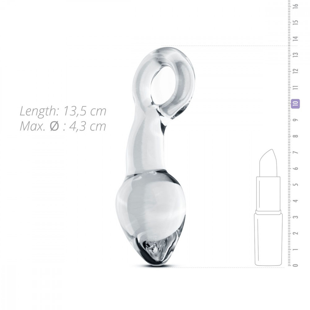 Анальная пробка - Стеклянный стимулятор простаты Gildo Glass Prostate Plug No. 13 5