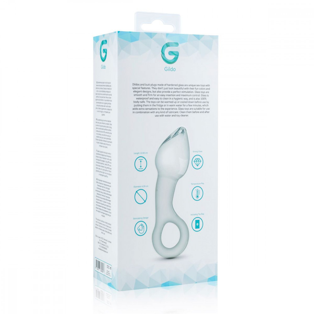 Анальная пробка - Стеклянный стимулятор простаты Gildo Glass Prostate Plug No. 13 3