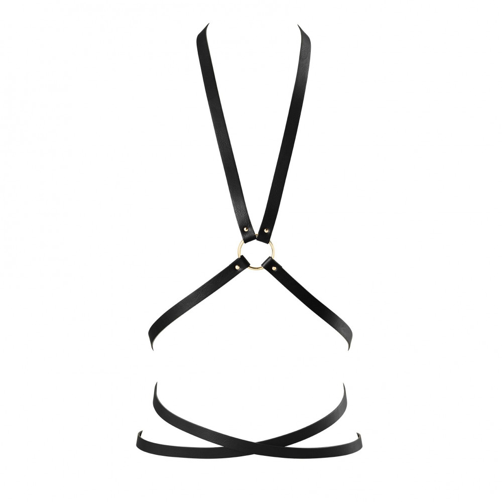 Чокеры, портупеи - Портупея из экокожи Bijoux Indiscrets Maze – Multi-Way Body Harness Black