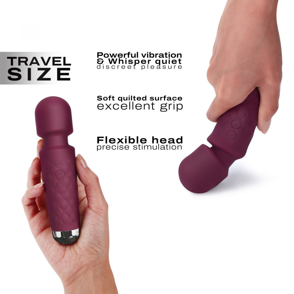 Вибромассажеры - Минивибромассажер Dorcel Wand Mini Wanderful Plum 6