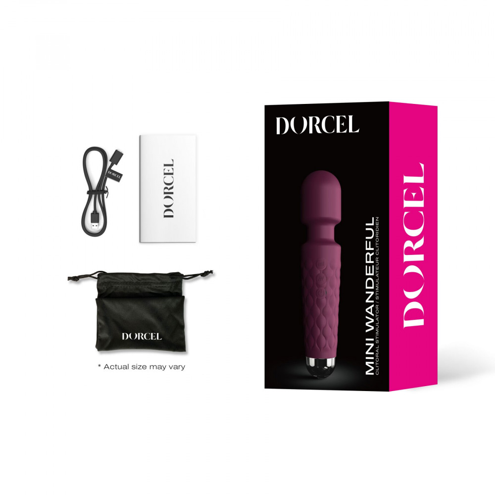 Вибромассажеры - Минивибромассажер Dorcel Wand Mini Wanderful Plum 4