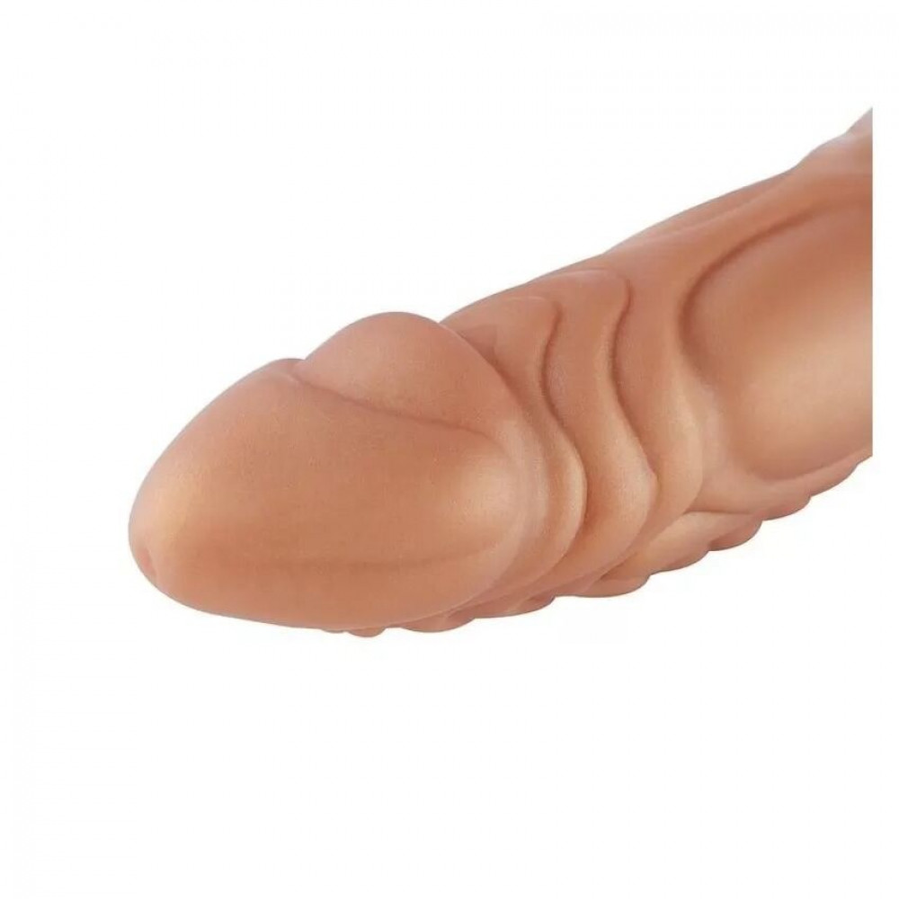  - Силиконовый дилдо Hismith Slightly Curved Silicone Dildo Monster Series 5