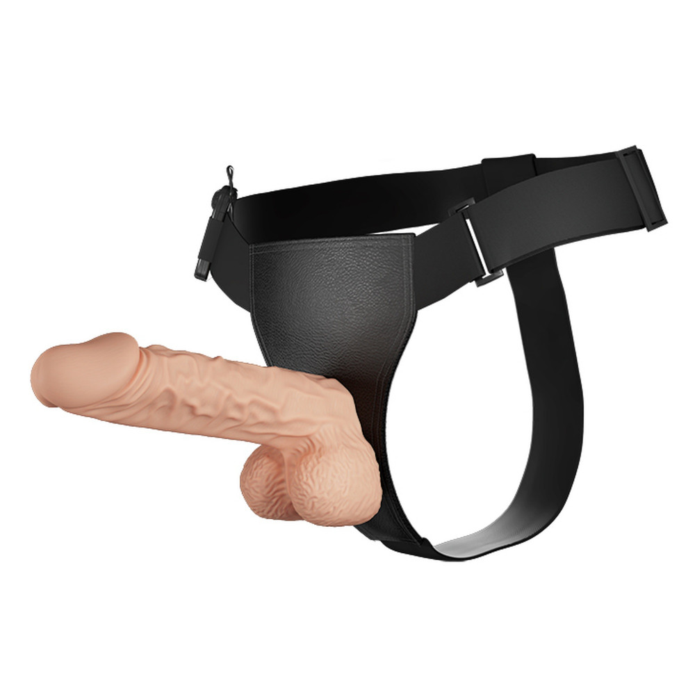 Страпони - Страпон реалістичний, з вібрацією Baile Ultra з провідним пультом, 24 х 5 см 1