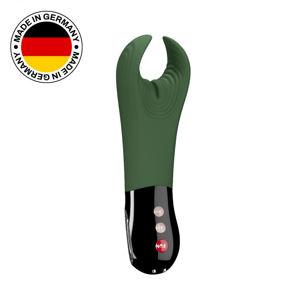 Мастурбаторы с вибрацией - Вибратор для пениса Fun Factory MANTA moss green/black, подходит для парных игр