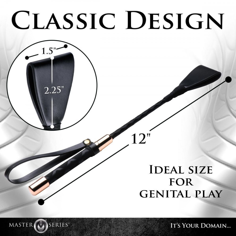 Плети, стеки, флоггеры, тиклеры - Шлепалка Master Series Stallion Riding Crop 8