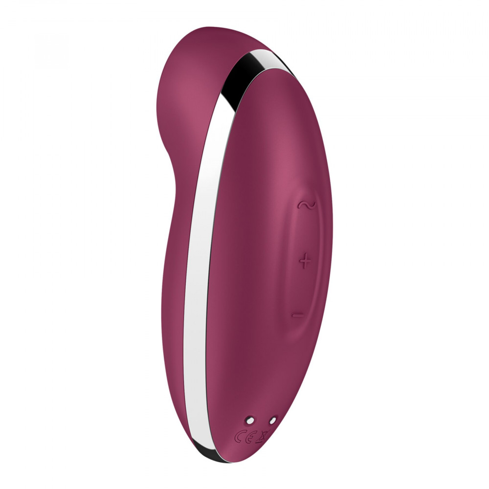 Вибропули и мини-вибраторы - Вибростимулятор-пульсатор Satisfyer Tap & Climax 2 Red, эффект постукивания пальцем 4