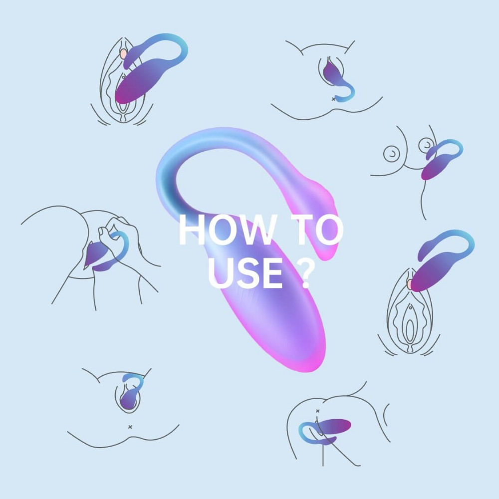 Виброяйцо - Смарт-виброяйцо Magic Motion Flamingo Max Blue 2 в 1: виброяйцо и тренажер Кегеля, 10 режимов 9