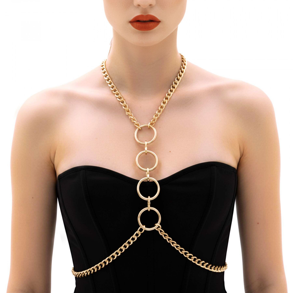  - Металева портупея Art of Sex - Mango, колір золото, XS-2XL 1