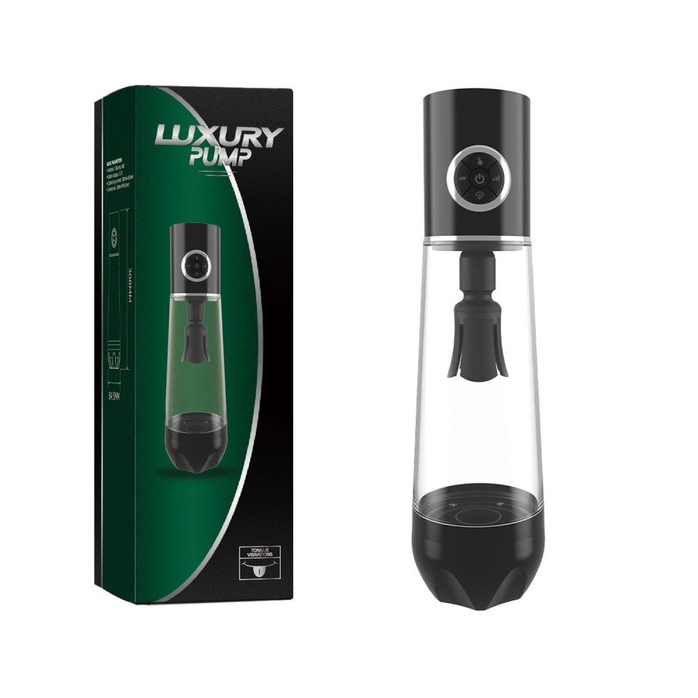 Помпи - Автоматична вакуумна помпа Men Powerup Luxury Pump з вібромасажем 1