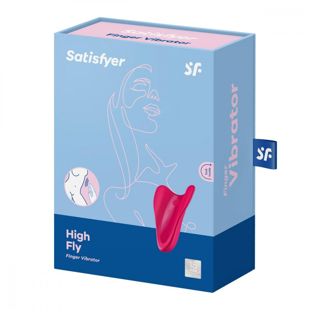 Разное - Вибратор эргономичной формы на палец Satisfyer High Fly красный 4