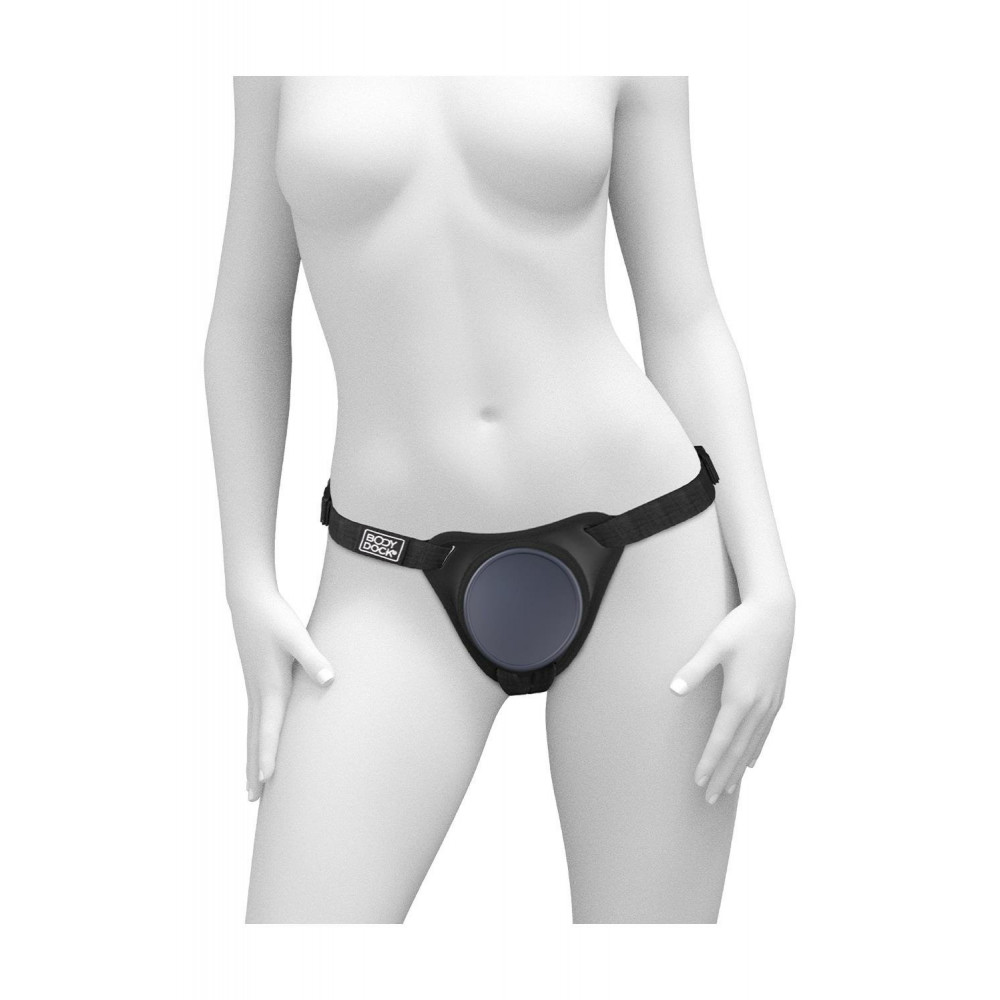 Різне - Трусики для страпону Pipedream Body Dock Elite чорні 1