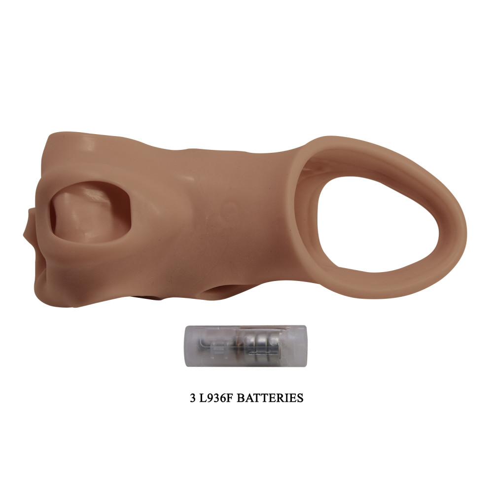  - Подовжуюча насадка з вібростимуляцією ( на 4 см ) Pretty Love - 8.7