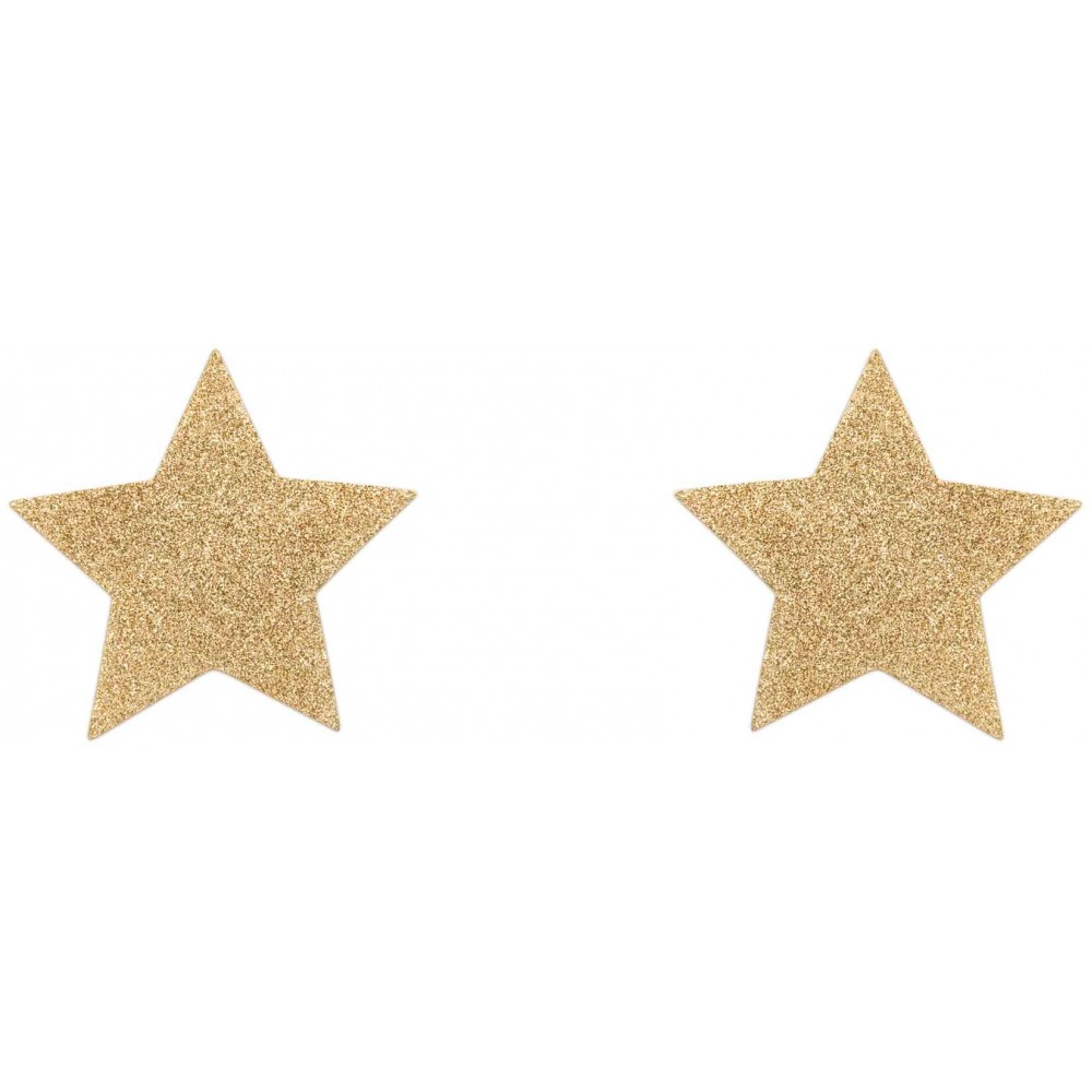 Різне - Прикраса для грудей Flash Золота зірка, Bijoux Indiscrets 1