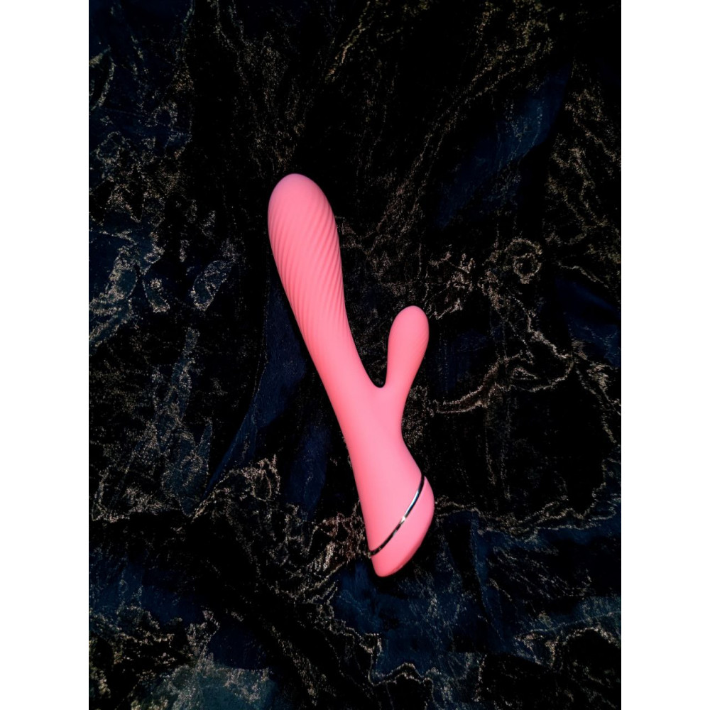 Разное - Вагинально-клиторальный вибратор кролик Chisa Lust Ripple Coney, розовый 8