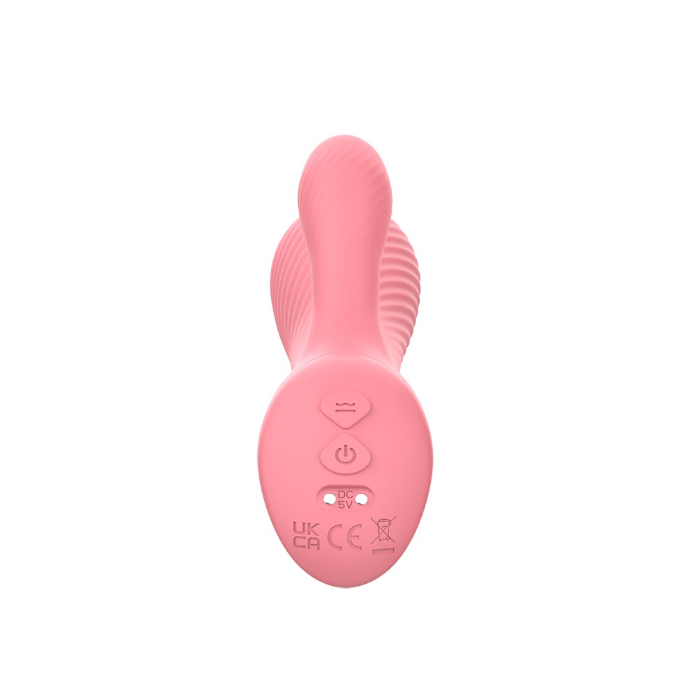 Разное - Вагинально-клиторальный вибратор кролик Chisa Lust Ripple Coney, розовый 5