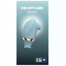 Вакуумний стимулятор для клітора Sweet Em з функцією лизання (рухливий язичок), блакитний