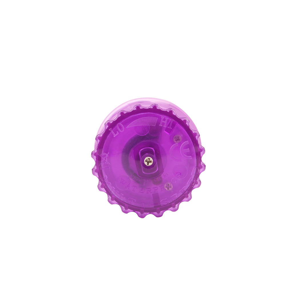 Разное - Вибратор-реалистик прозрачный Chisa Crystal Jellie на батарейках, фиолетовый 4