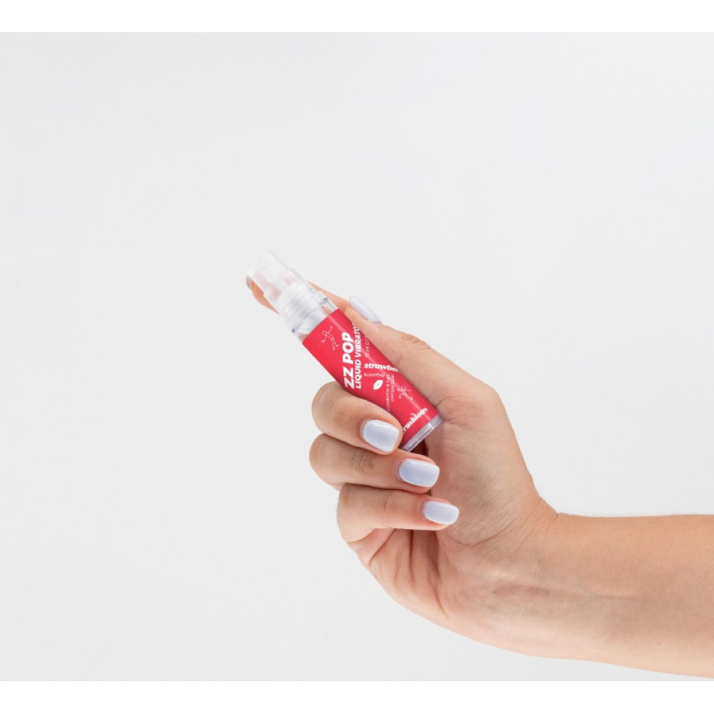 Різне - Рідкий вібратор зі смаком полуниці Crushious Zz Pop, 10 мл 2